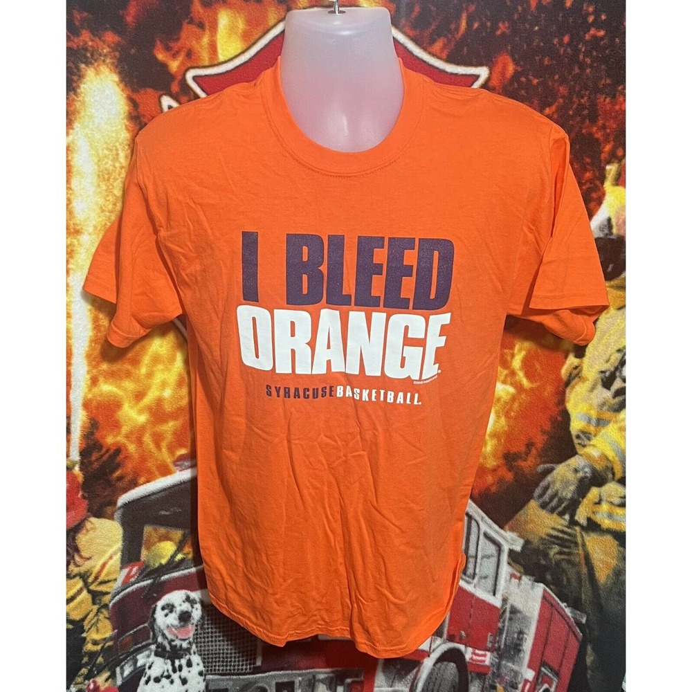 Syracuse Orangemen I Bleed Orange Basketball T-Shirt‎ Size Medium